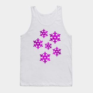 Watercolor Snowflakes (Purple) Tank Top